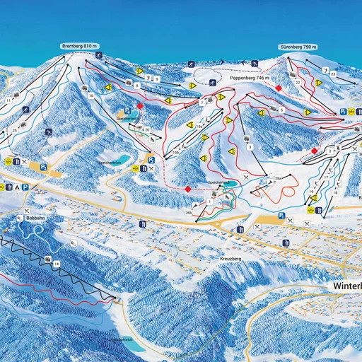 Mapa de Winterberg Ski